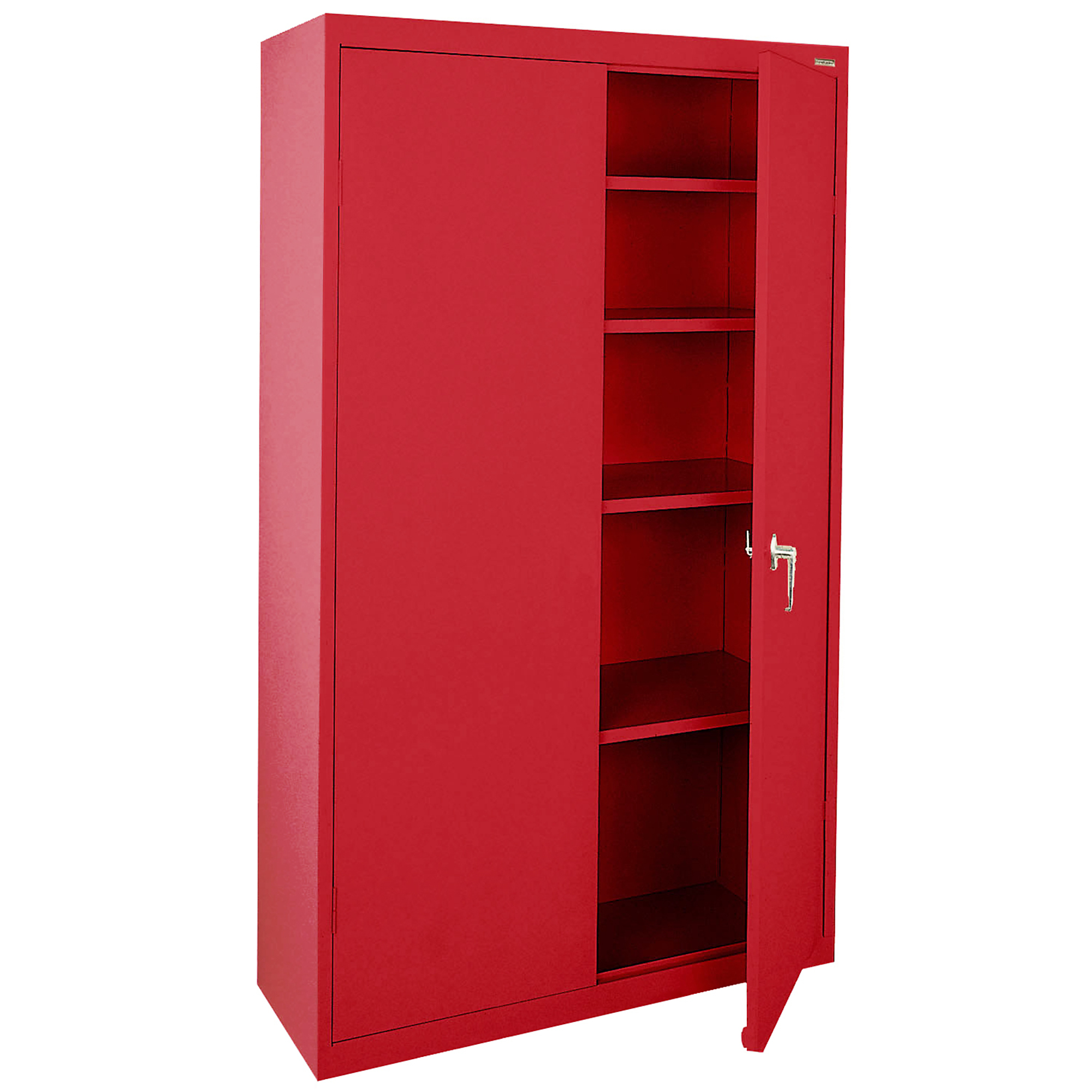 Sandusky Lee Value Line Cabinet - 36in. x 18in. x 72in., Steel, Red, Lockable, Model# VF41361872-01